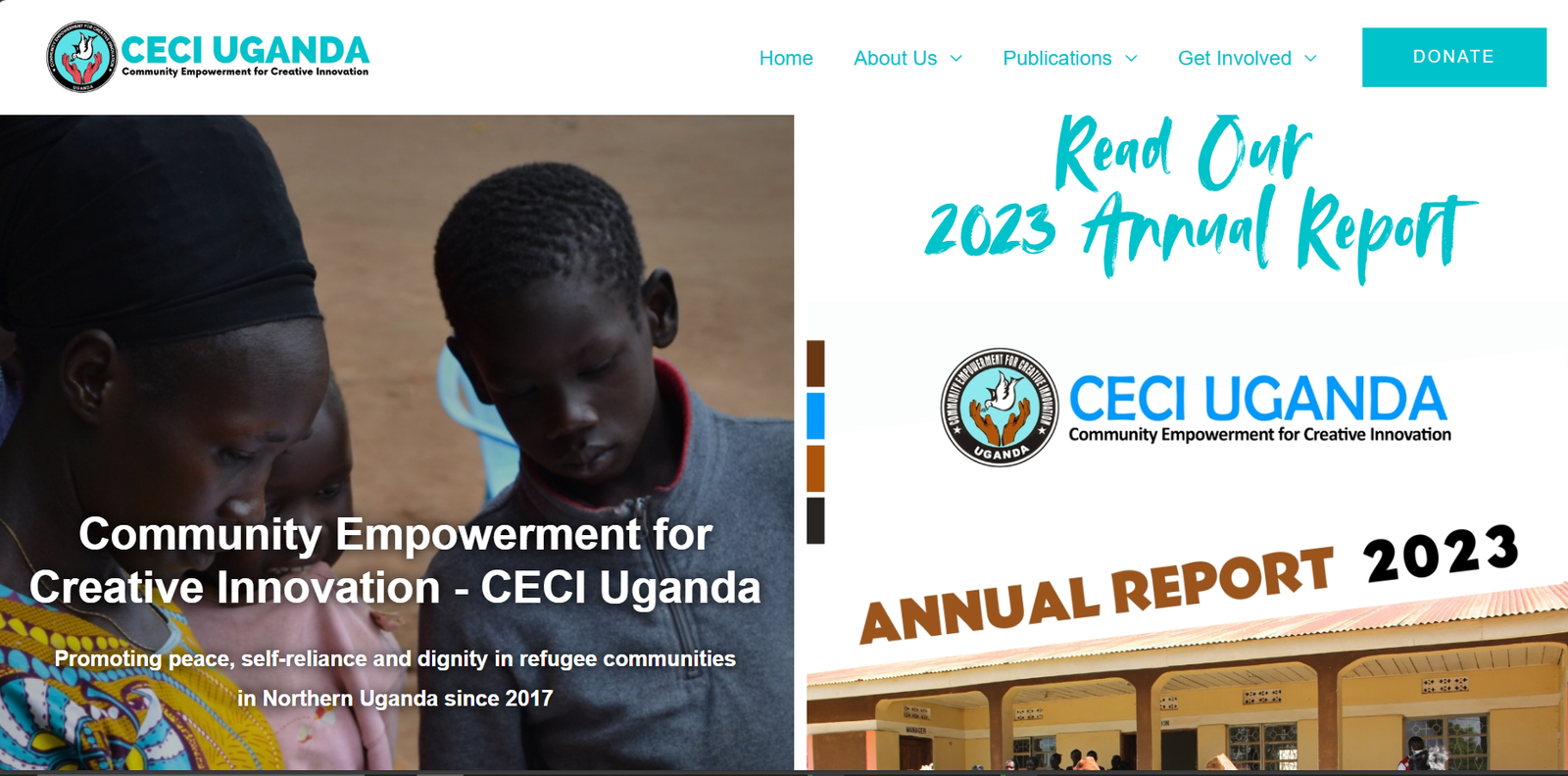 CECIuganda.org Screenshot